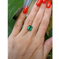 2.42 Ct. Emerald from Zambia Life Style