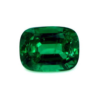 Solitaire Emerald Necklace 2.11 Ct., 18K White Gold Combination Stone
