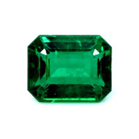 Pave Emerald Pendant 2.41 Ct., 18K Yellow Gold Combination Stone