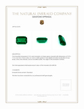 2.55 Ct. Emerald from Zambia Appraisal
