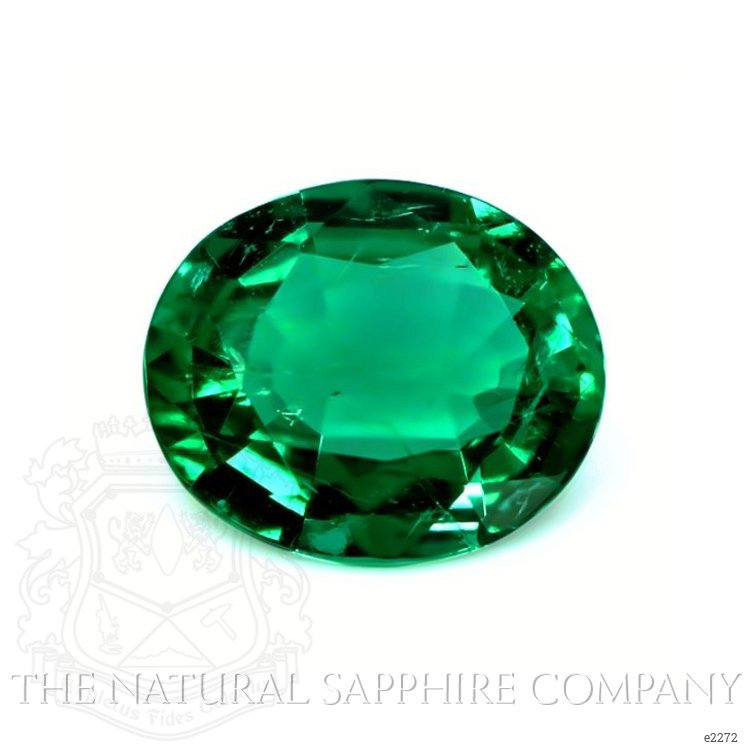  Emerald Necklace 2.91 Ct., 18K White Gold