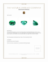 1.55 Ct. Emerald from Zambia Appraisal
