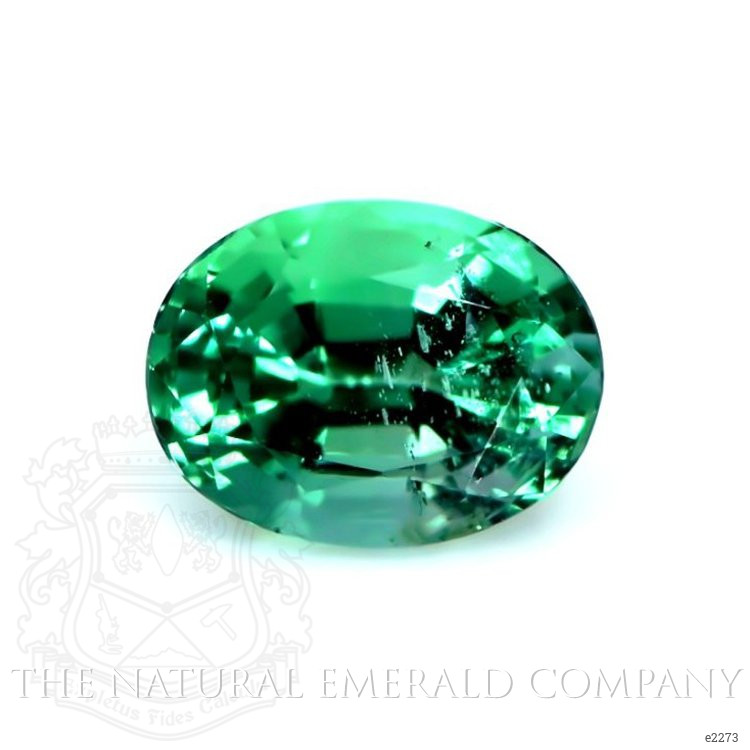 Emerald Pendant 1.55 Ct. 18K White Gold