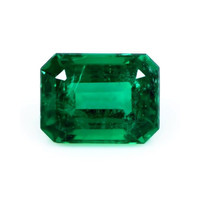  Emerald Ring 1.90 Ct. 18K Yellow Gold Combination Stone