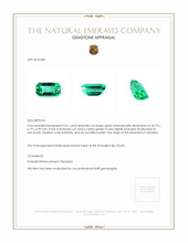2.51 Ct. Emerald from Colombia Appraisal