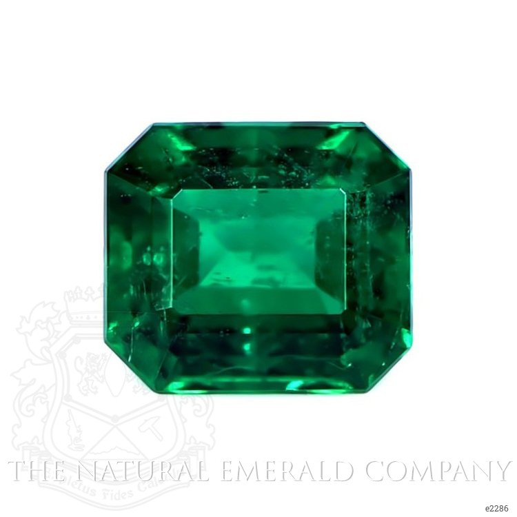  Emerald Pendant 1.90 Ct. 18K White Gold
