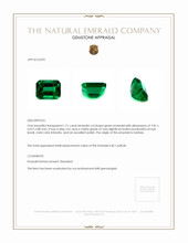 1.71 Ct. Emerald from Zambia Appraisal