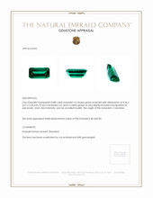 0.88 Ct. Emerald from Colombia Appraisal