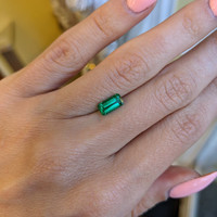 0.88 Ct. Emerald from Colombia Life Style