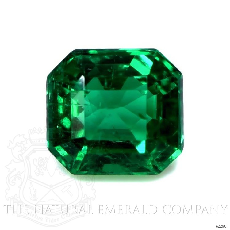 Three Stone Emerald Ring 1.80 Ct., 18K White Gold
