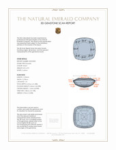 6.93 Ct. Emerald from Zambia 3 D Scan Report