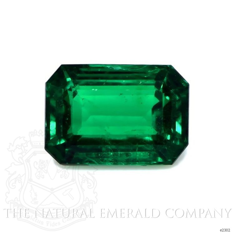Pave Emerald Pendant 2.31 Ct., 18K White Gold