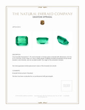 1.78 Ct. Emerald from Zambia Appraisal