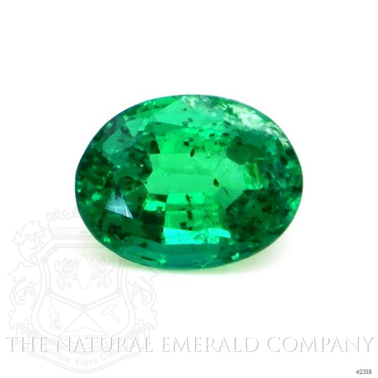 Pave Emerald Ring 0.65 Ct., 18K Yellow Gold