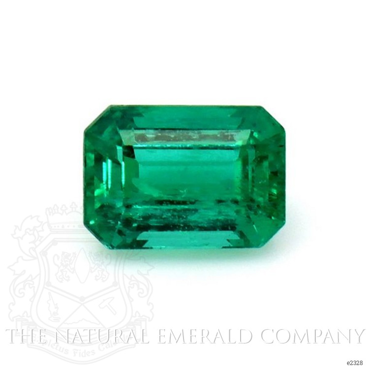 Pave Emerald Ring 1.10 Ct., 18K White Gold