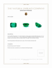 1.12 Ct. Emerald from Zambia Appraisal