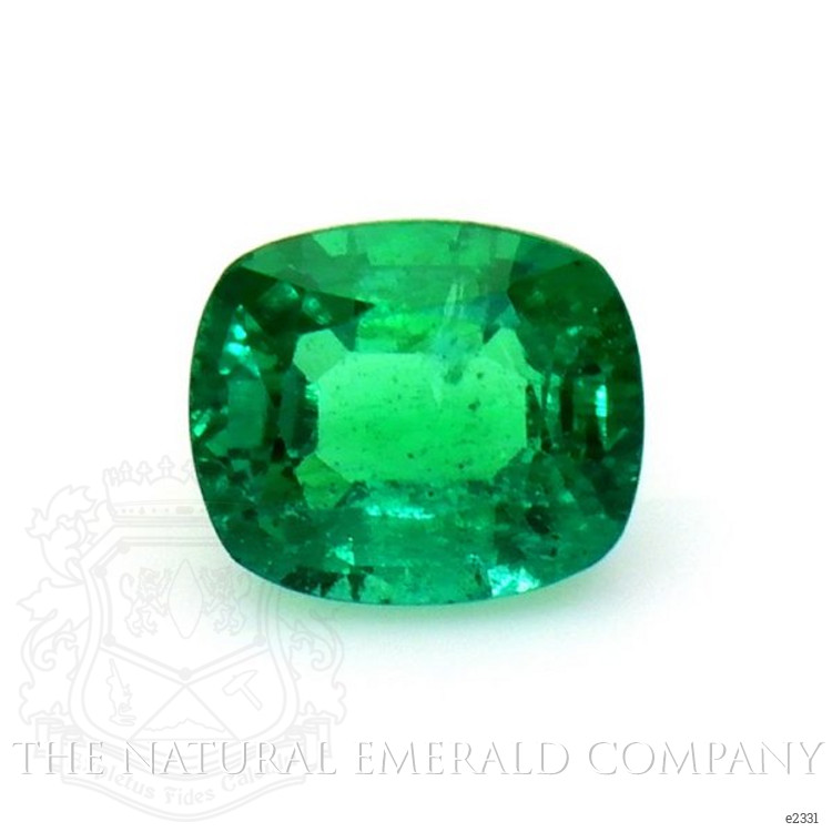  Emerald Pendant 0.79 Ct., 18K White Gold