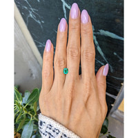 0.97 Ct. Emerald from Zambia Life Style