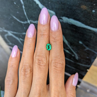 0.97 Ct. Emerald from Zambia Life Style
