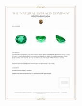 1.34 Ct. Emerald from Zambia Appraisal