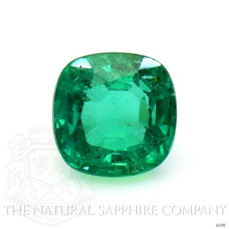 Pave Emerald Ring 1.52 Ct., 18K Yellow Gold