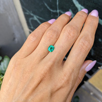 0.92 Ct. Emerald from Zambia Life Style