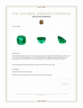 0.79 Ct. Emerald from Zambia Appraisal