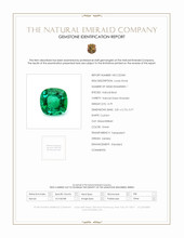 0.79 Ct. Emerald from Zambia Scan Report