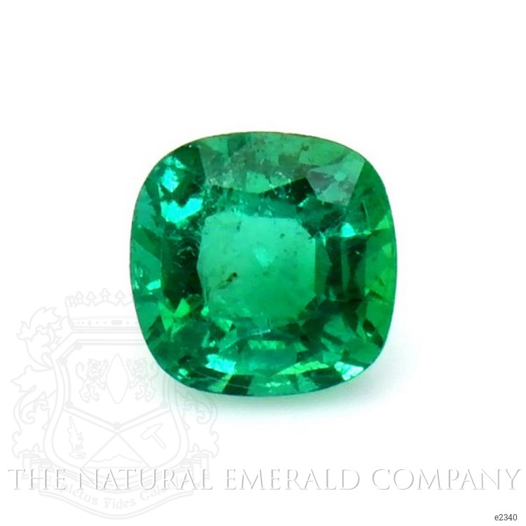 Pave Emerald Ring 0.79 Ct., 18K Yellow Gold
