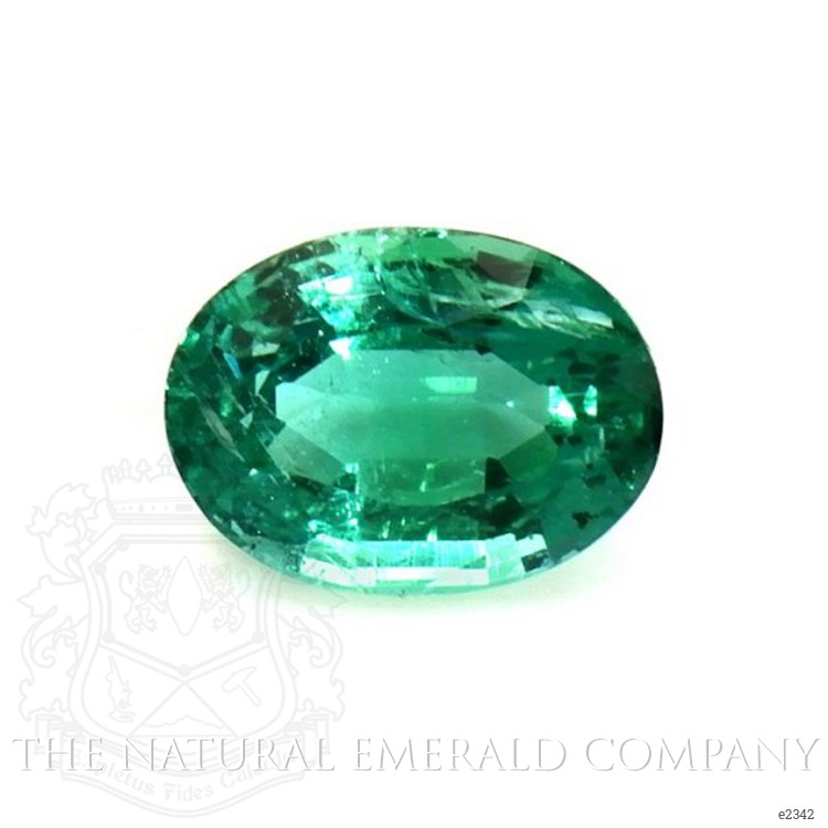 Emerald Pendant 1.23 Ct. 18K White Gold