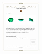 1.09 Ct. Emerald from Zambia Appraisal