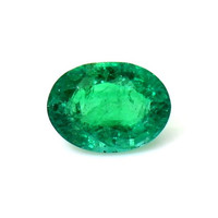 Pave Emerald Ring 1.09 Ct., Platinum 950 Combination Stone