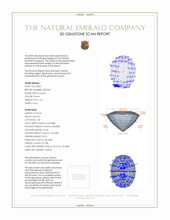 1.03 Ct. Emerald from Zambia 3 D Scan Report