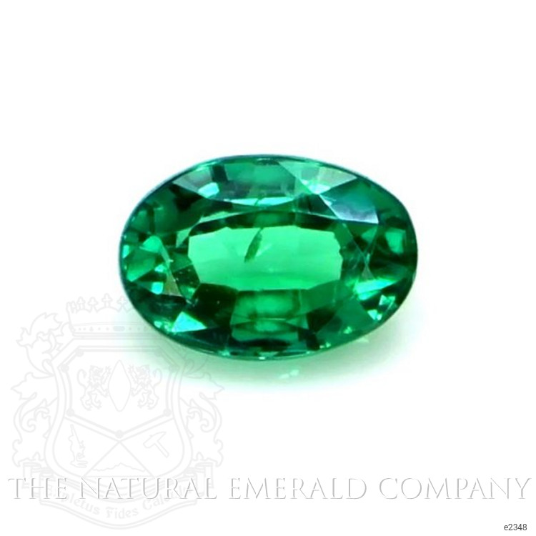 Three Stone Emerald Ring 0.48 Ct., 18K Yellow Gold