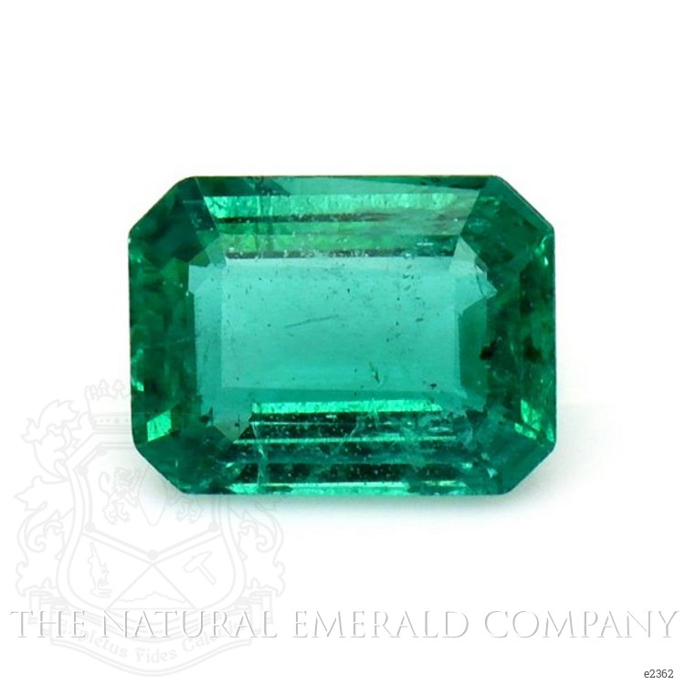 Pave Emerald Pendant 1.30 Ct., 18K White Gold