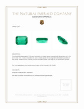 1.28 Ct. Emerald from Zambia Appraisal
