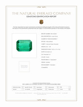 1.28 Ct. Emerald from Zambia Scan Report