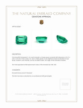 1.64 Ct. Emerald from Zambia Appraisal