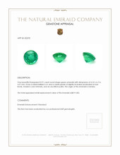 0.91 Ct. Emerald from Zambia Appraisal