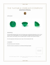 0.83 Ct. Emerald from Zambia Appraisal