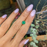 1.29 Ct. Emerald from Zambia Life Style