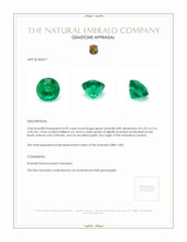 0.99 Ct. Emerald from Zambia Appraisal