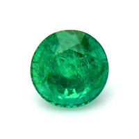 Emerald Ring 0.99 Ct. 18K Yellow Gold Combination Stone