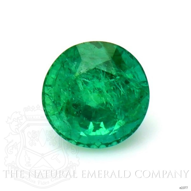 Pave Emerald Ring 0.99 Ct., 18K Yellow Gold