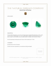 1.33 Ct. Emerald from Zambia Appraisal