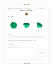 1.13 Ct. Emerald from Zambia Appraisal