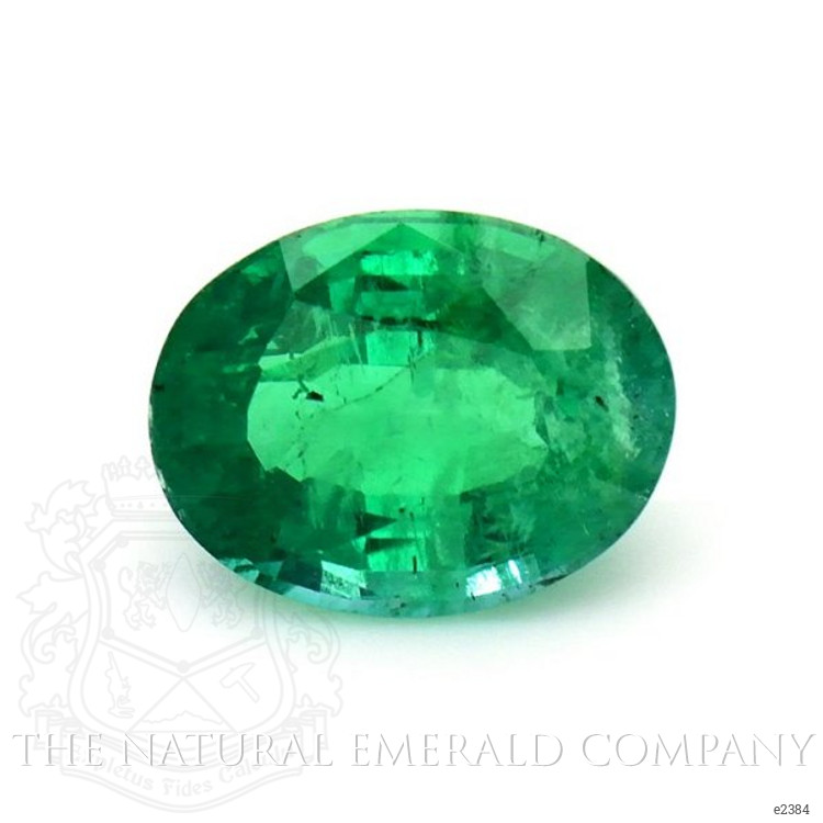 Solitaire Emerald Pendant 1.82 Ct., 18K White Gold