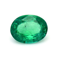 Emerald Pendant 1.64 Ct. 18K White Gold Combination Stone