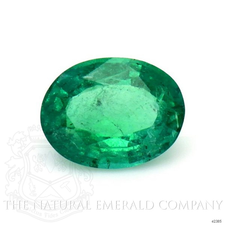 Accent Stones Emerald Pendant 1.64 Ct., 18K White Gold