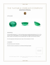 1.71 Ct. Emerald from Zambia Appraisal